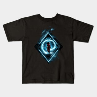 Space Traveler Inside a Vortex of Energy - Sci-fi Kids T-Shirt